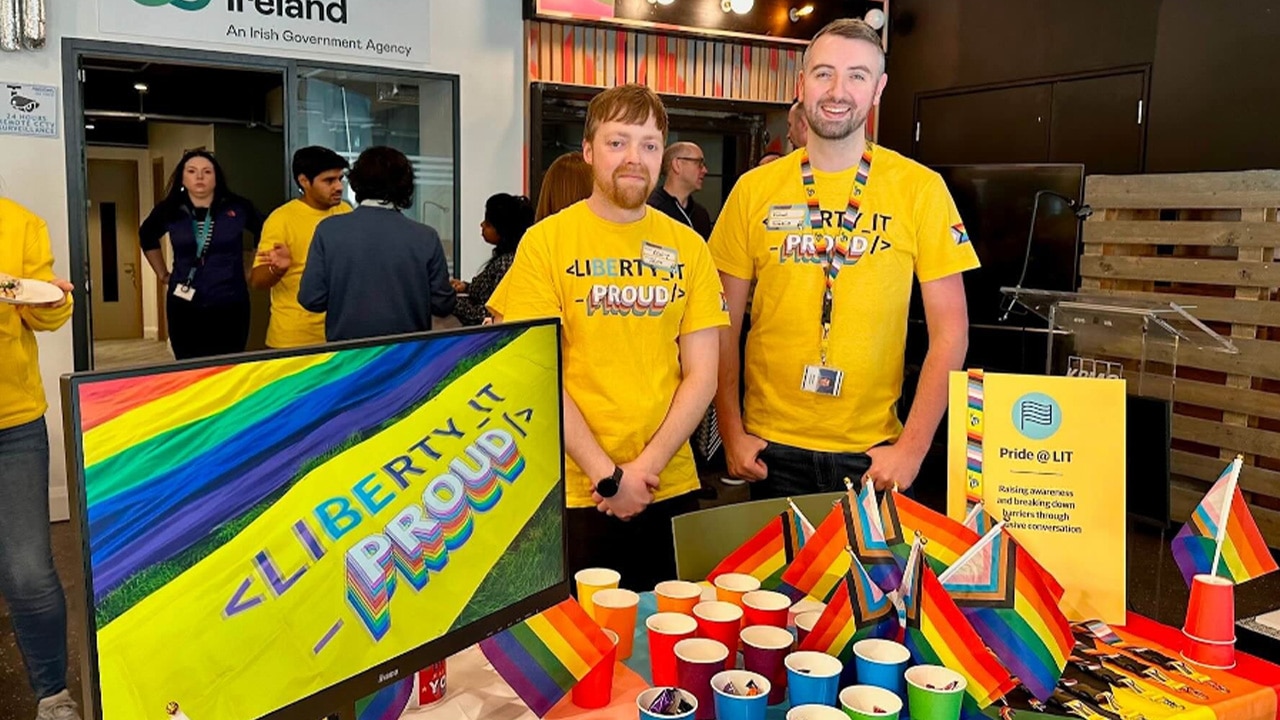 Pride members pictured at event